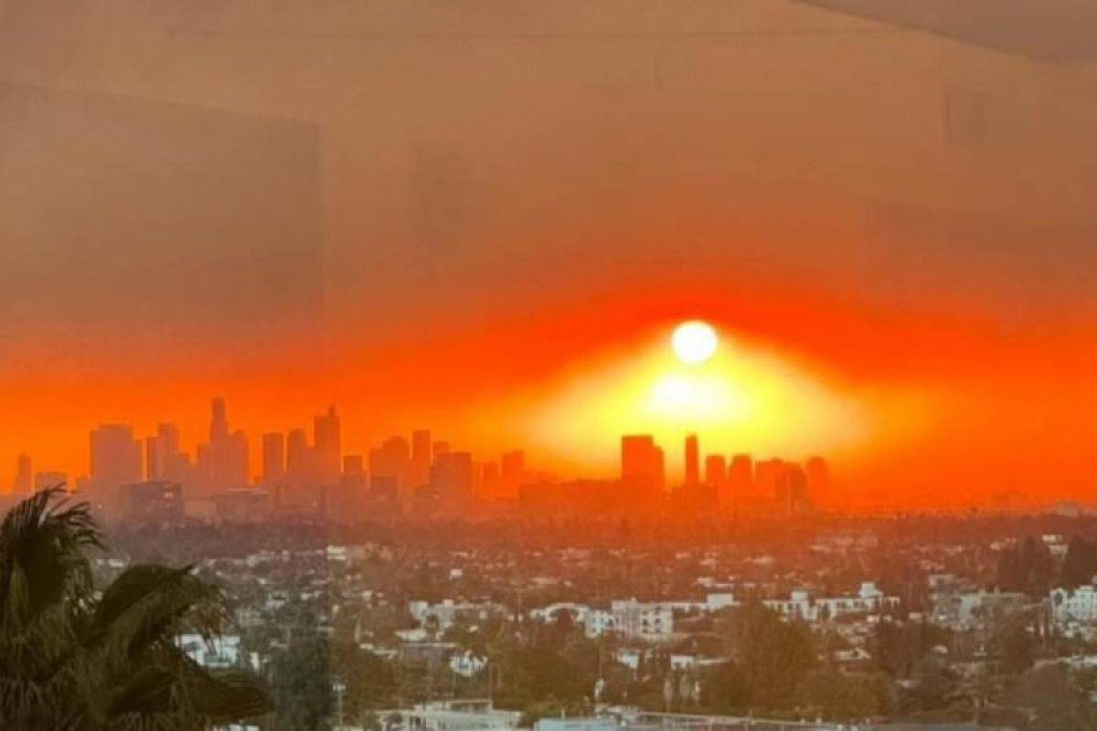 Imagem do céu de Los Angeles