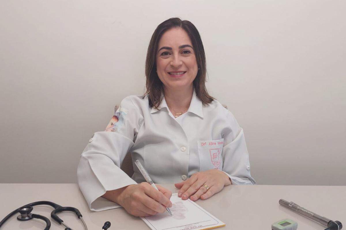 Aline Mendes é pediatra do Hospital Universitário (HU) e professora da Faculdade de Medicina de Jundiaí