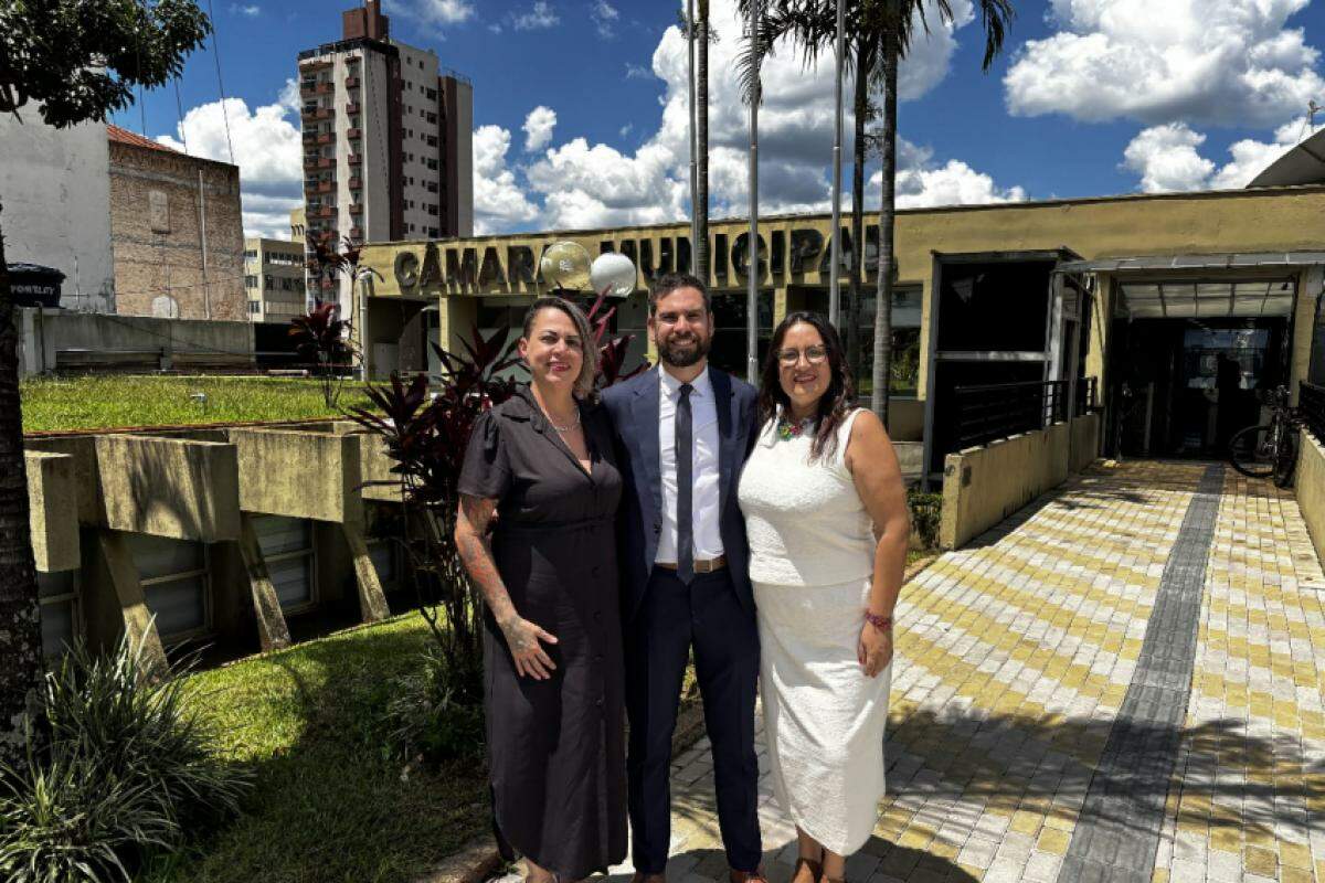 Henrique, Patrícia e Carolina irão exercer o mandato coletivo, com responsabilidades divididas