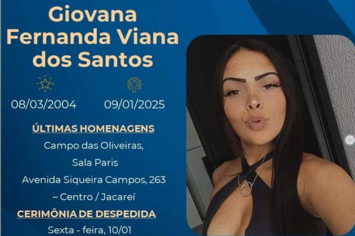 Giovana morreu em acidente de moto