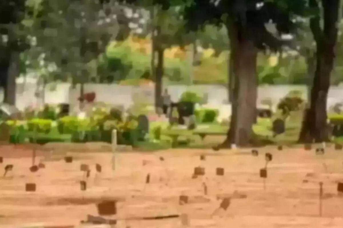 Túmulos do cemitério Santo Agostinho, em Franca