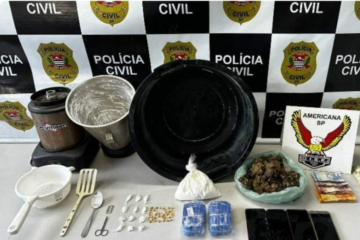 Drogas foram apreendidas pela Polícia Civil 