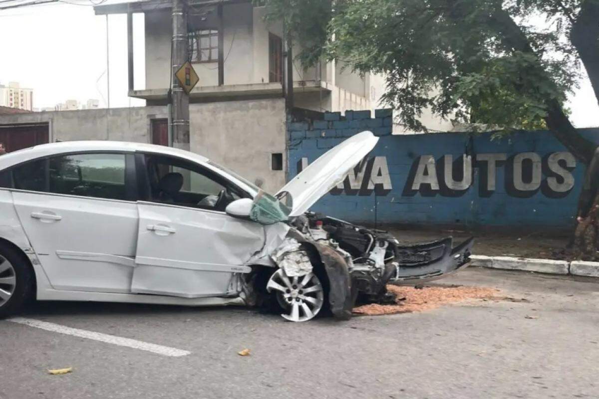 Carro envolvido no acidente