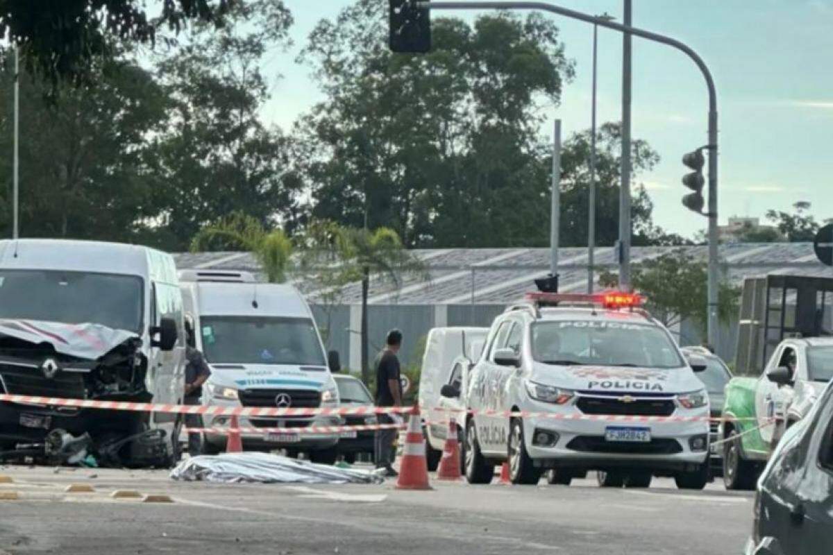 Acidente em cruzamento na região norte