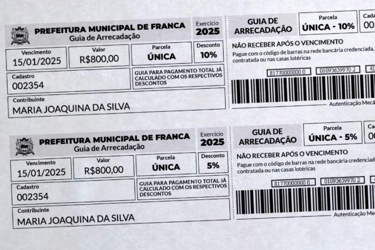 Prazo para pagamento do IPTU com desconto termina dia 15