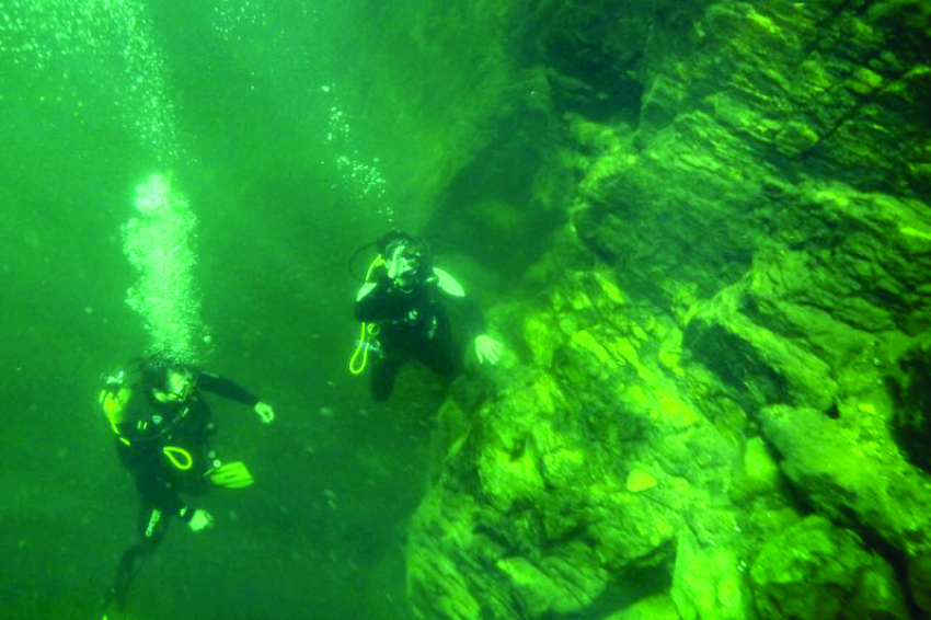 Cânion submerso na represa de Jaguara, em Rifaina