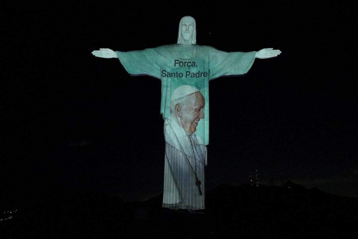 Cristo recebeu imagem do Papa Francisco