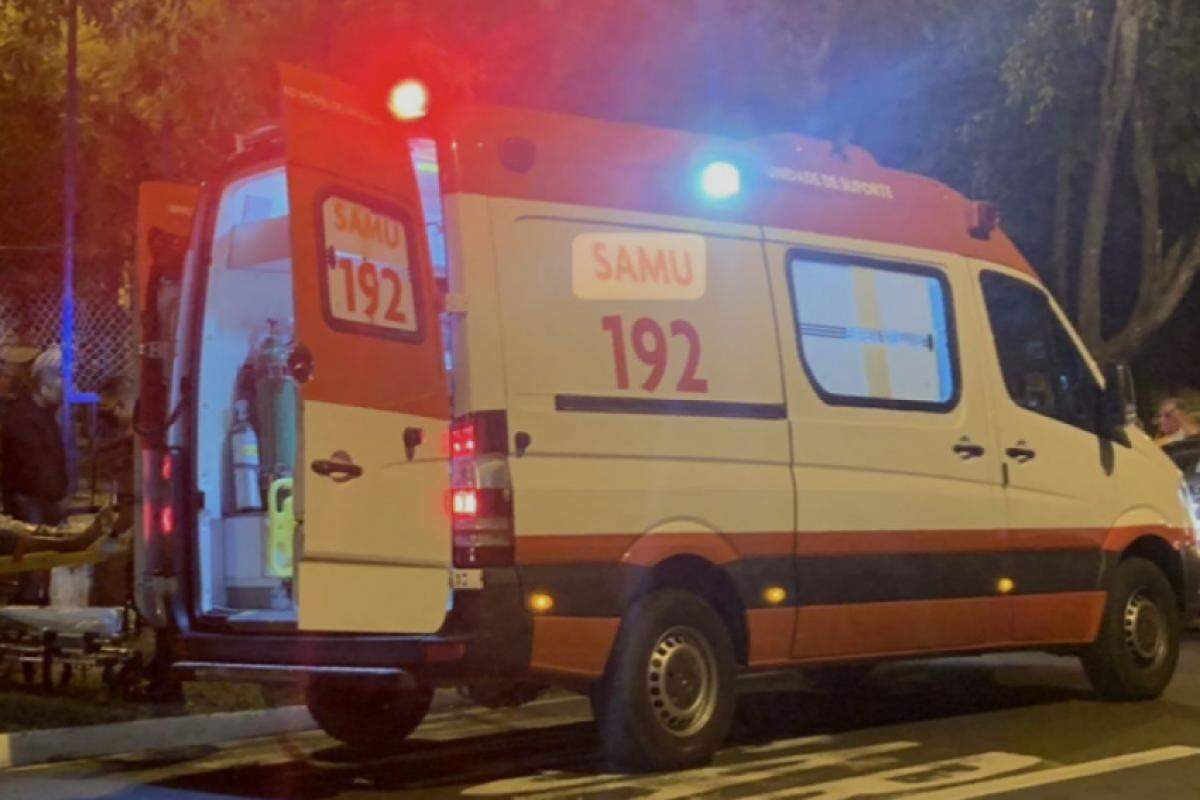 Equipe da Samu esteve no local atendendo a ocorrência 