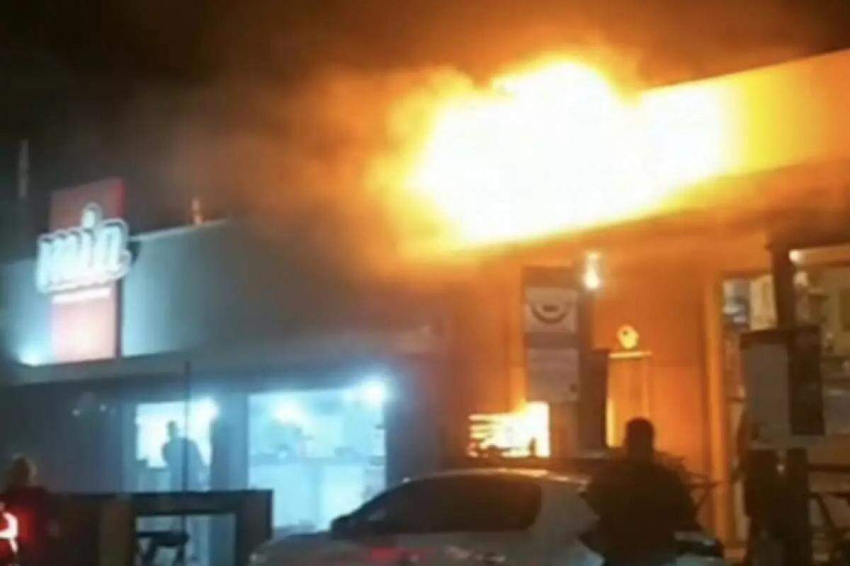 Incêndio atingiu churrasqueria