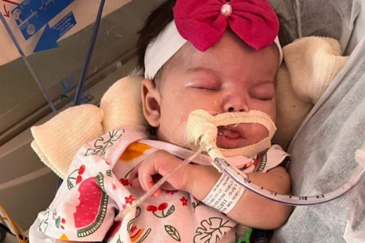 Agnes Vitória Tomé Neves tem três meses de idade