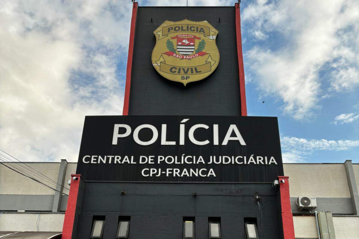 Central de Policia Judiciária  de Franca, para onde o homem foi encaminhado e apresentado para o delegado de plantão