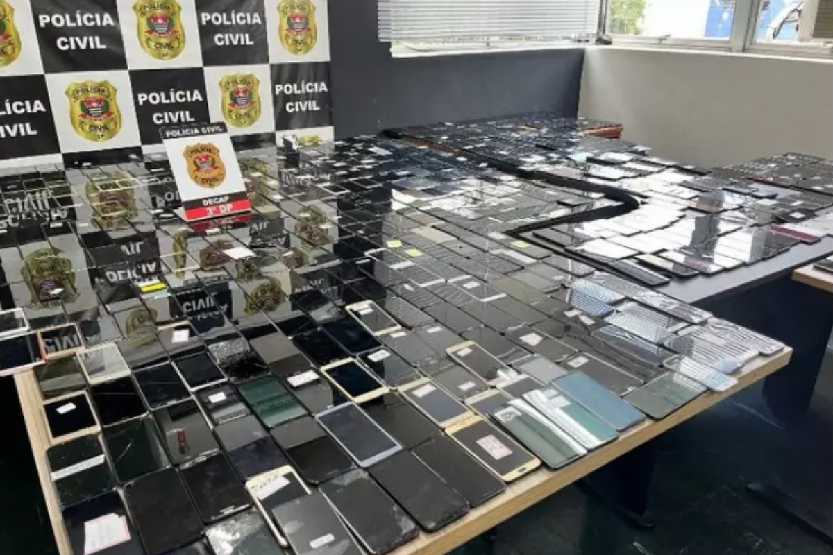 Polícia Civil de São Paulo mobilizou quase dois mil agentes em operação contra receptores de celulares roubados