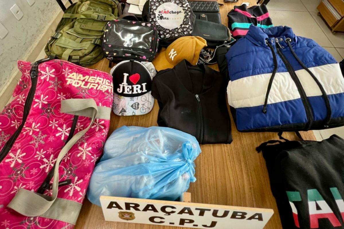 Polícia Civil prendeu um homem de 42 anos suspeito de furtar veículos em Araçatuba; diversos itens furtados foram recuperados em sua residência