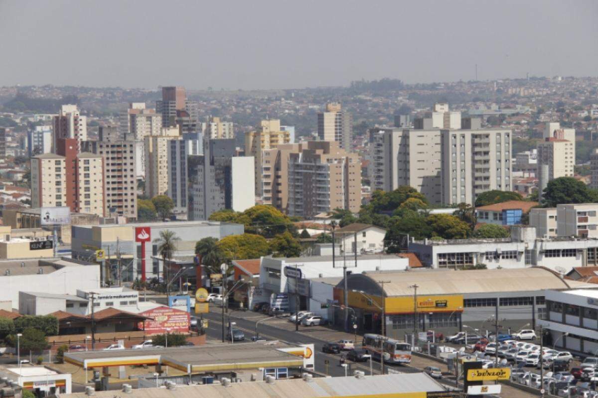Vista aérea de Bauru: cidade retoma funcionamento após 'feriadão' de Carnaval