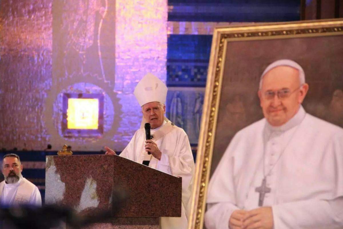Arcebispo de Aparecida, dom Orlando Brandes fala do papa Francisco em missa