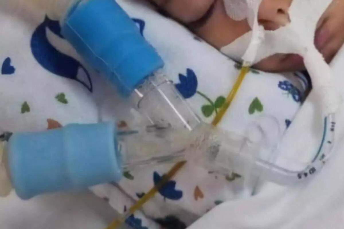 Bebê Davi Lopes, de 1 ano e 4 meses