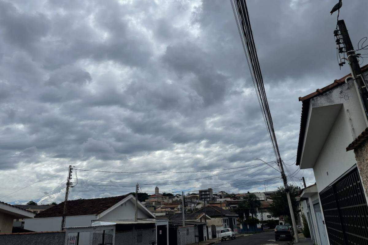 Céu nublado neste sábado, em Franca