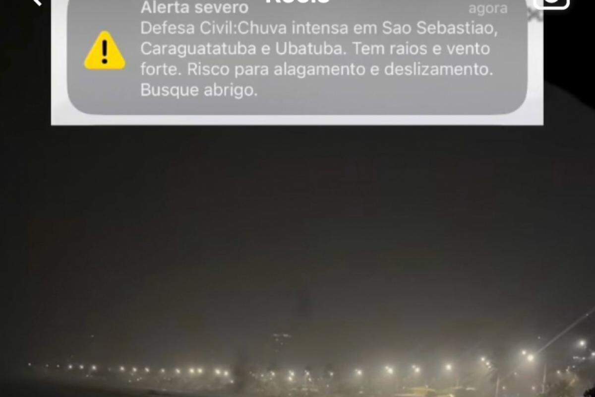 Alerta severo no Litoral Norte