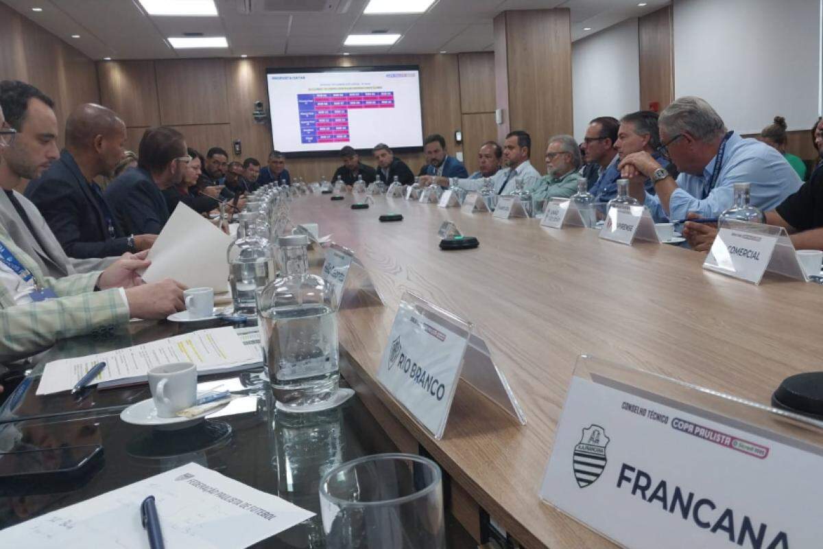 Reunião nesta terça-feira, na sede da FPF, definiu participantes da Copa Paulista 2025