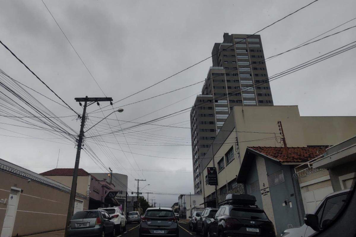 Manhã com tempo fechado em Franca nesta quarta-feira