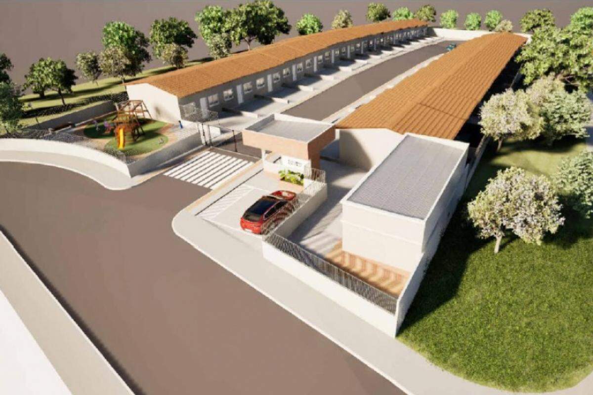 Projeto previsto para o Conjunto Residencial Papa João Paulo II