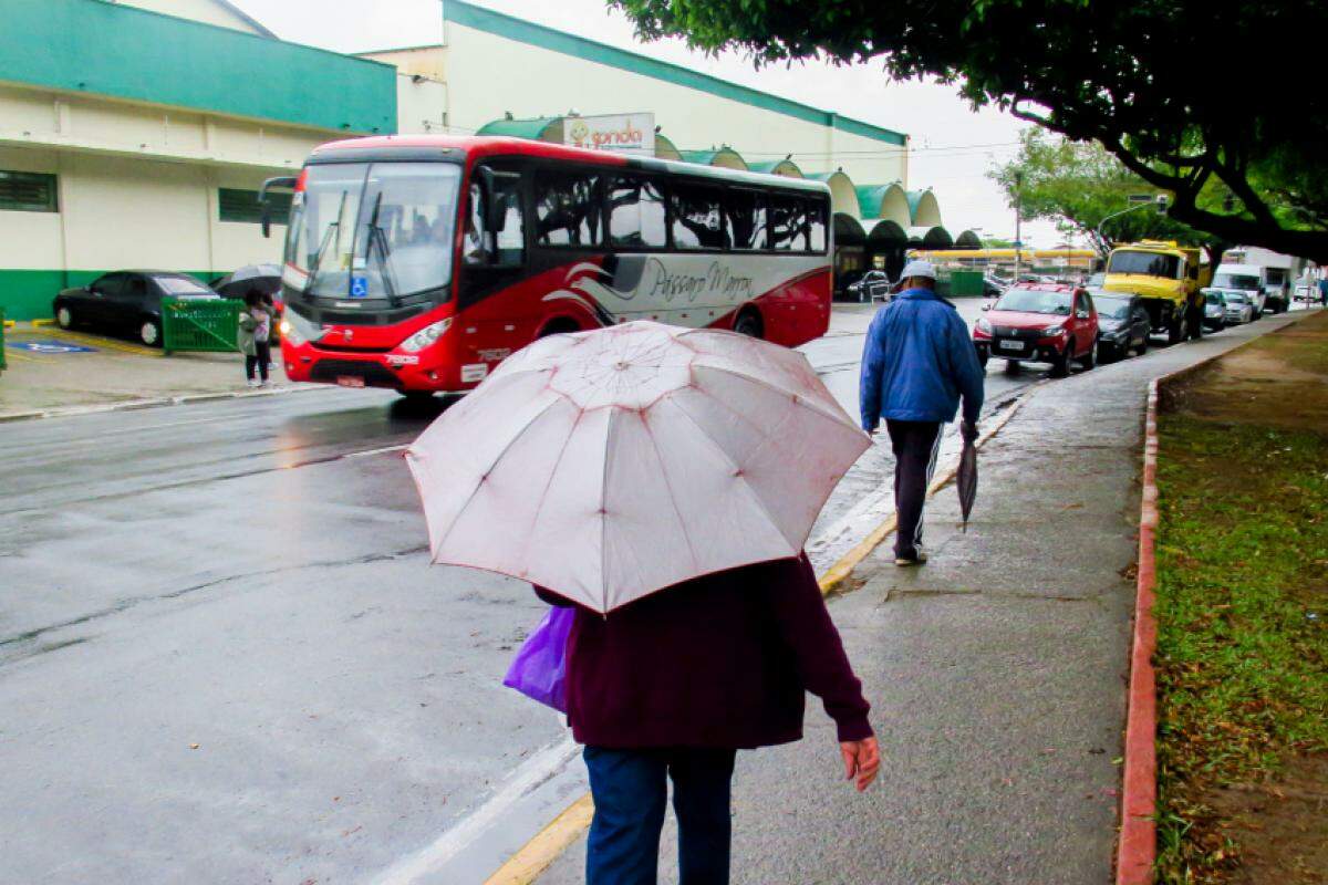 Previsão é de chuva e acumulados de fraca a moderada intensidade