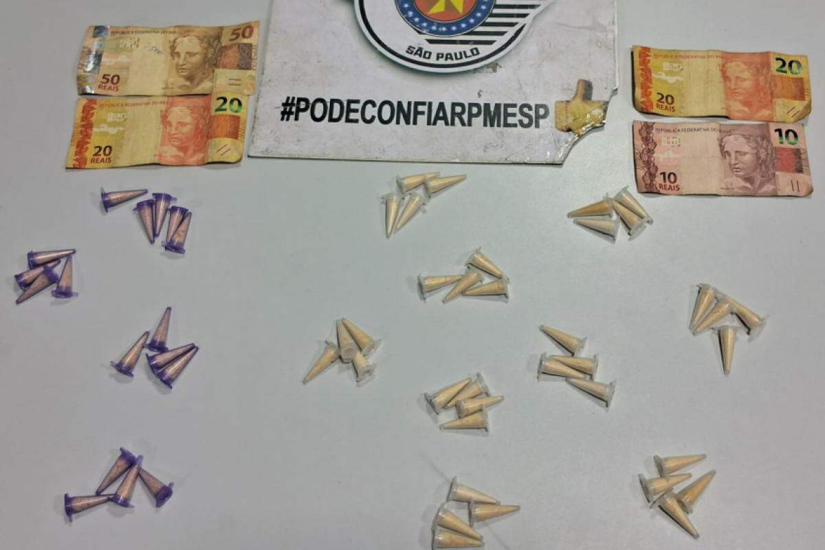 Drogas e dinheiro apreendidos em Lorena