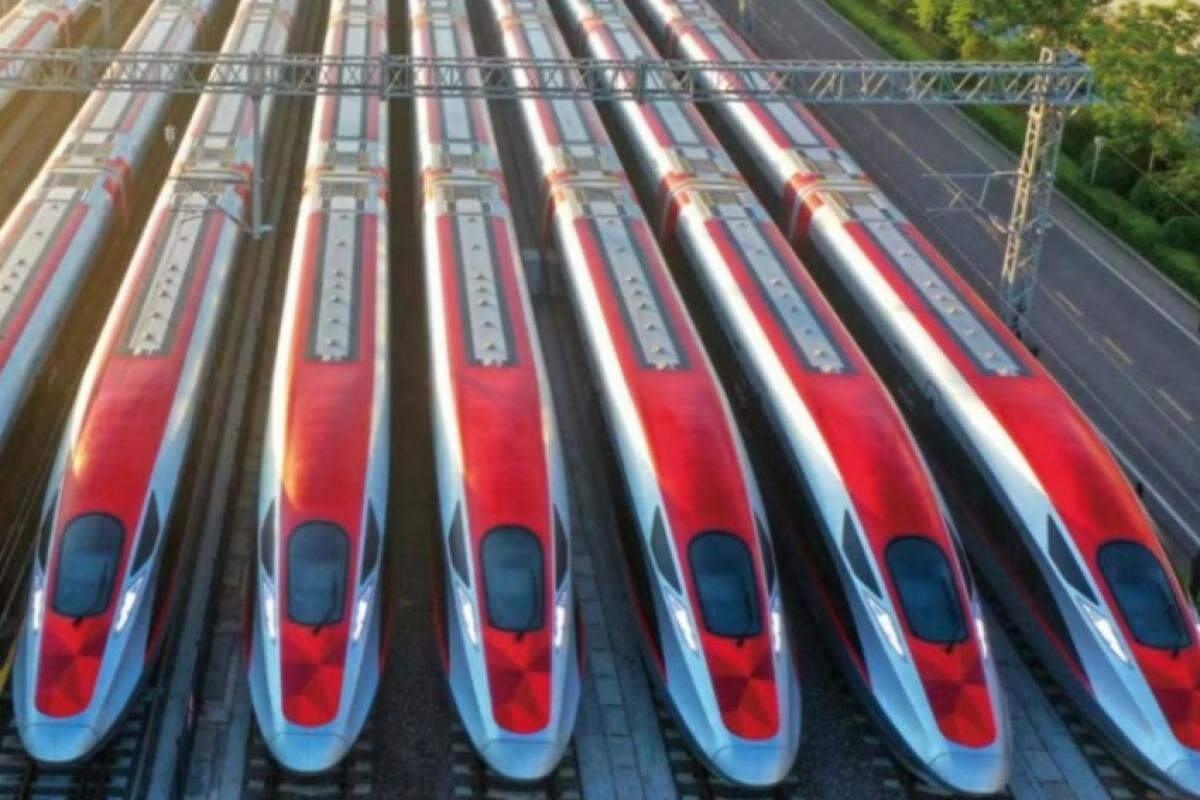 Modelo de trem da CRRC, parte do consórcio vencedor do leilão do Trem Intercidades