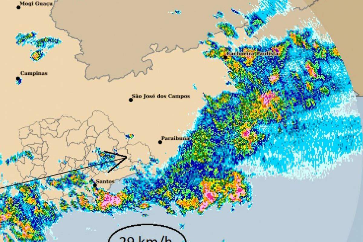 Chuva se concentra no Vale do Paraíba