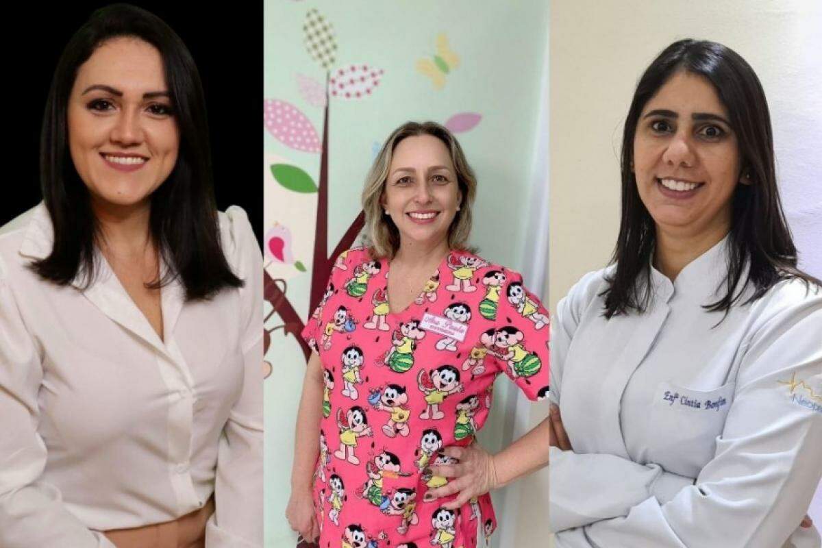 Da esq para a direita; Fernanda Pirotta, Ana Paula Mancini e Cíntia Bonfim