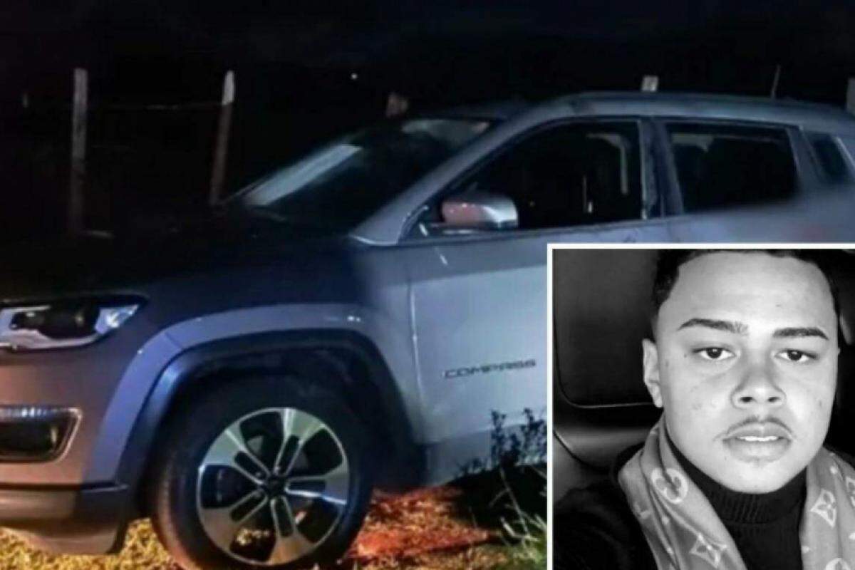 Jeep Compass de Itamar da Silva Cardoso, 20, foi encontrado abandonado