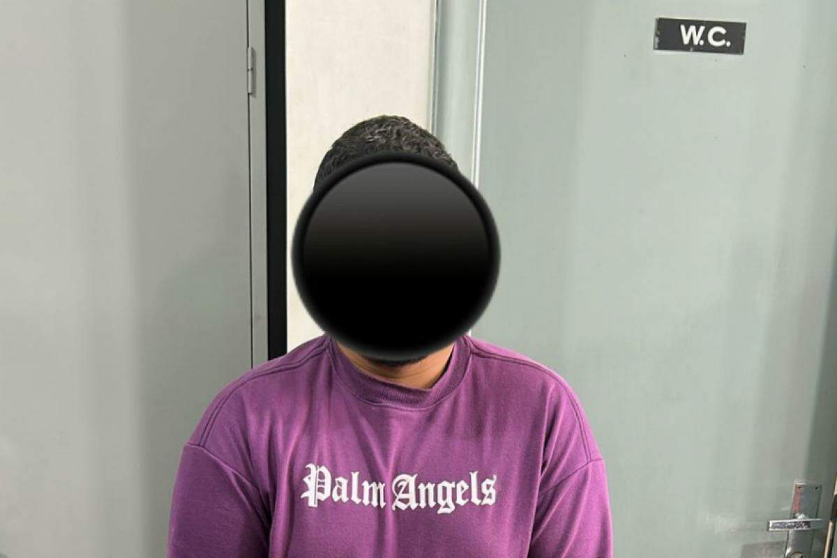 Suspeito de roubo a banco preso em Franca; a Polícia Civil divulgou a foto com o rosto do acusado censurado