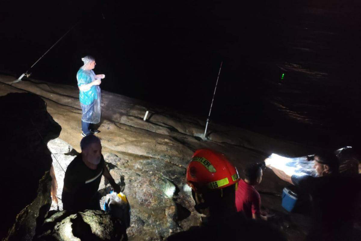Momento do restage dos pescadores