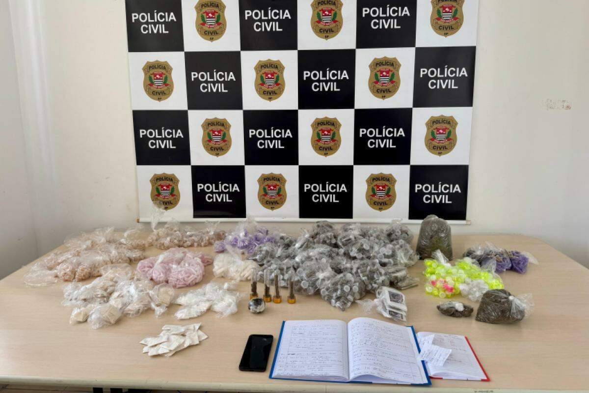 As drogas foram apreendidas pelos policiais durante a operação da DIG