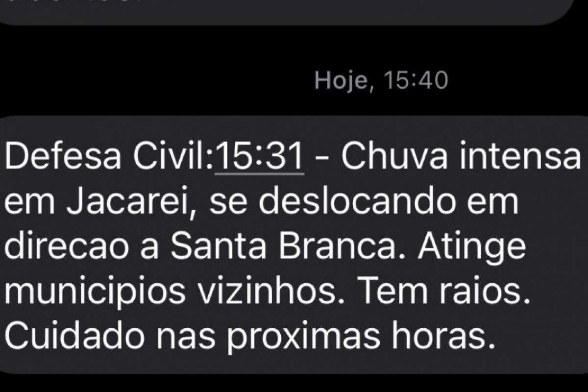 Alerta da Defesa Civil