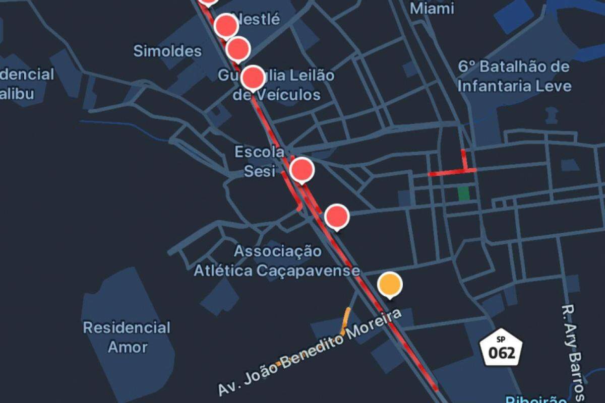Rodovia tem 3 km de lentidão