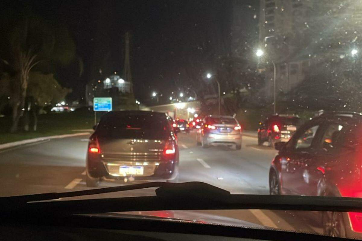 Acidente deixou trânsito pesado