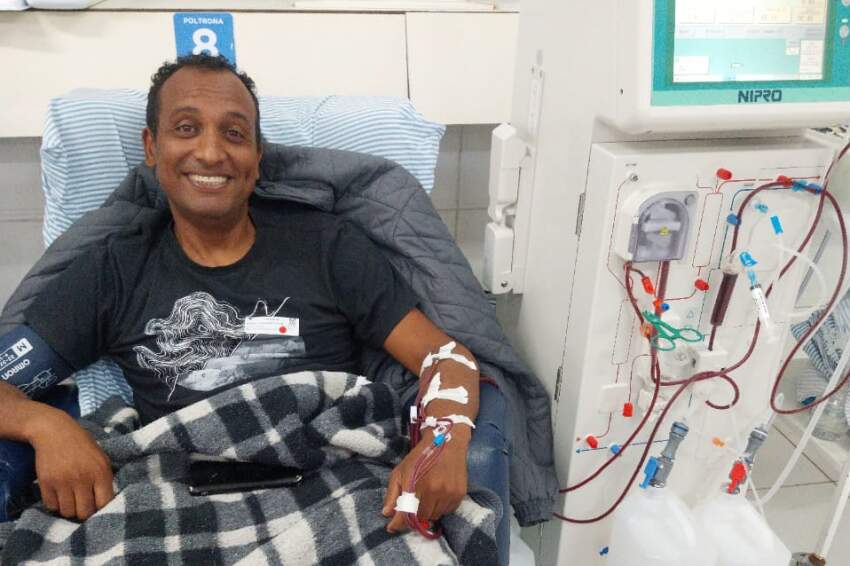 Rodrigo Fernandes de Sousa, de 40 anos, está em tratamento há cinco anos