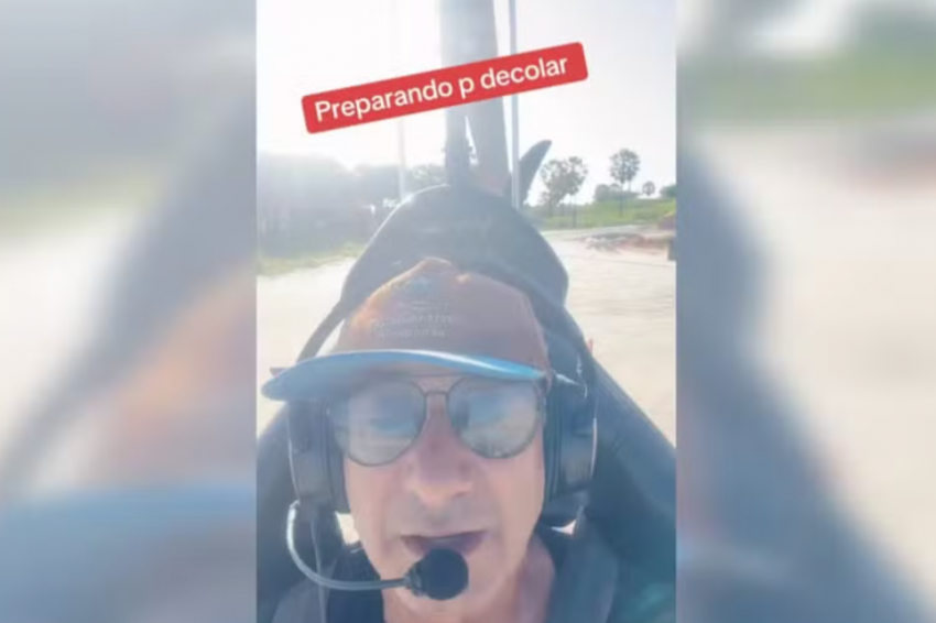 Horas antes da queda do girocóptero, Flavius havia compartilhado em suas redes sociais um vídeo gravado durante um voo. 