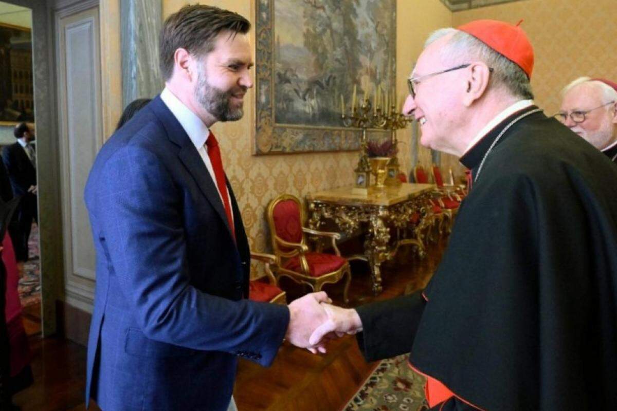 O cardeal Parolin recebe o vice-presidente do Estados Unidos, James David Vance
