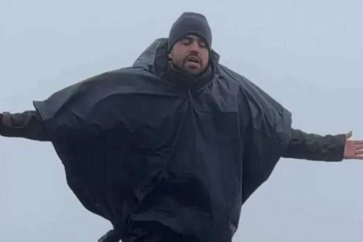 Pablo Marçal no Pico dos Marins, em Piquete