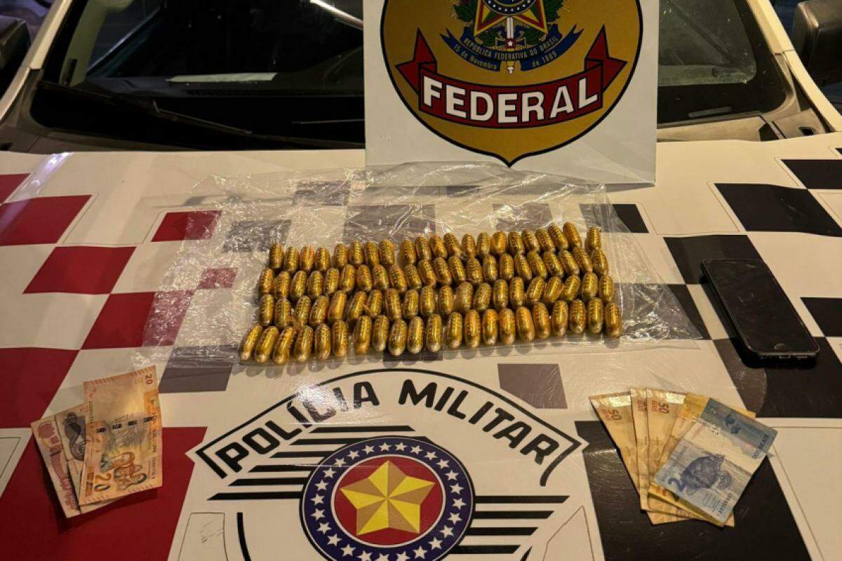 Jovem boliviano é flagrado com cápsulas de cocaína em abordagem de rotina na região de Andradina