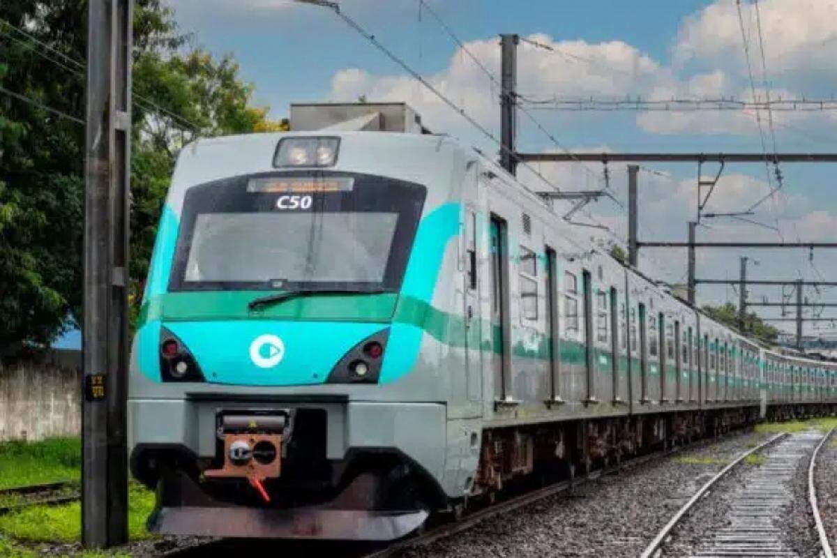 Locomotiva da rede do Metrô, em São Paulo 