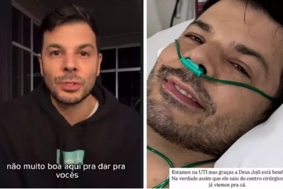 Jonas Almeida antes de fazer a cirurgia no pulmão