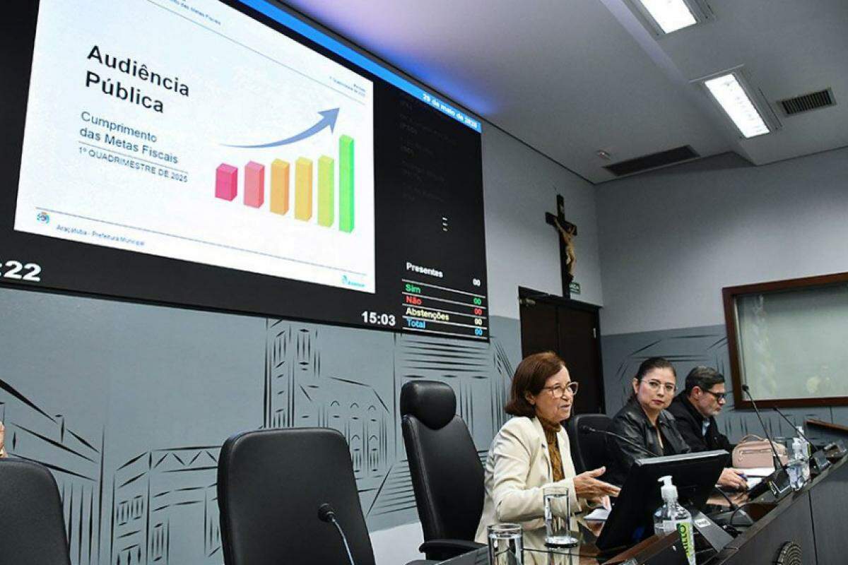 Prefeitura de Araçatuba apresenta balanço do 1º quadrimestre de 2025 em audiência pública