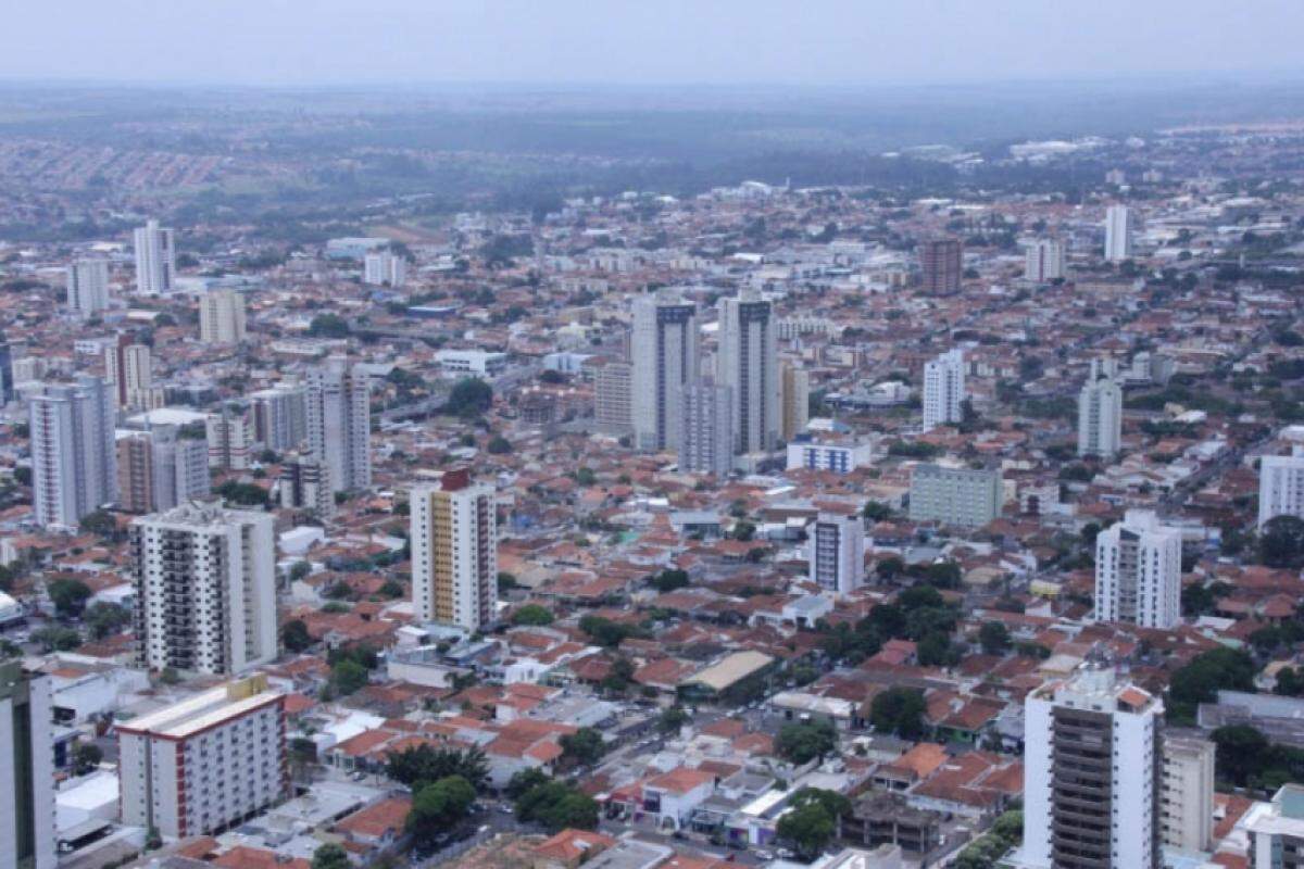 Vista aérea de Bauru: cidade vive sensação de insegurança