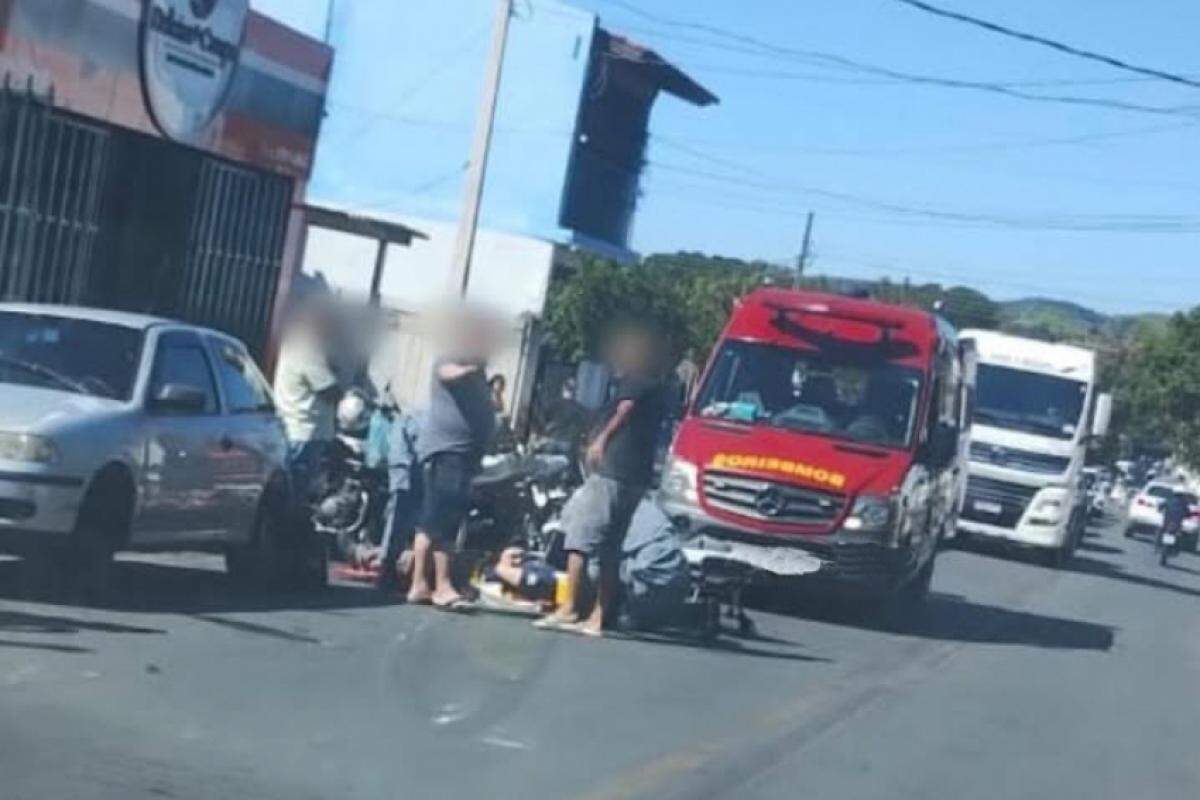 Rapaz acidentado apresentava escoriações no membro superior direito