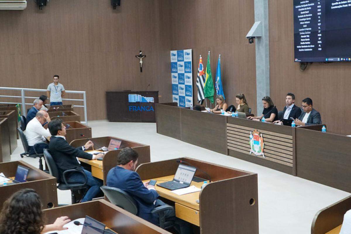 Sessão ordinária da Câmara Municipal de Franca