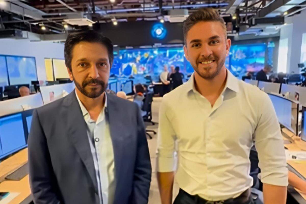 Prefeito de São Paulo, Ricardo Nunes, apresentou tecnologia para Kauan Berto