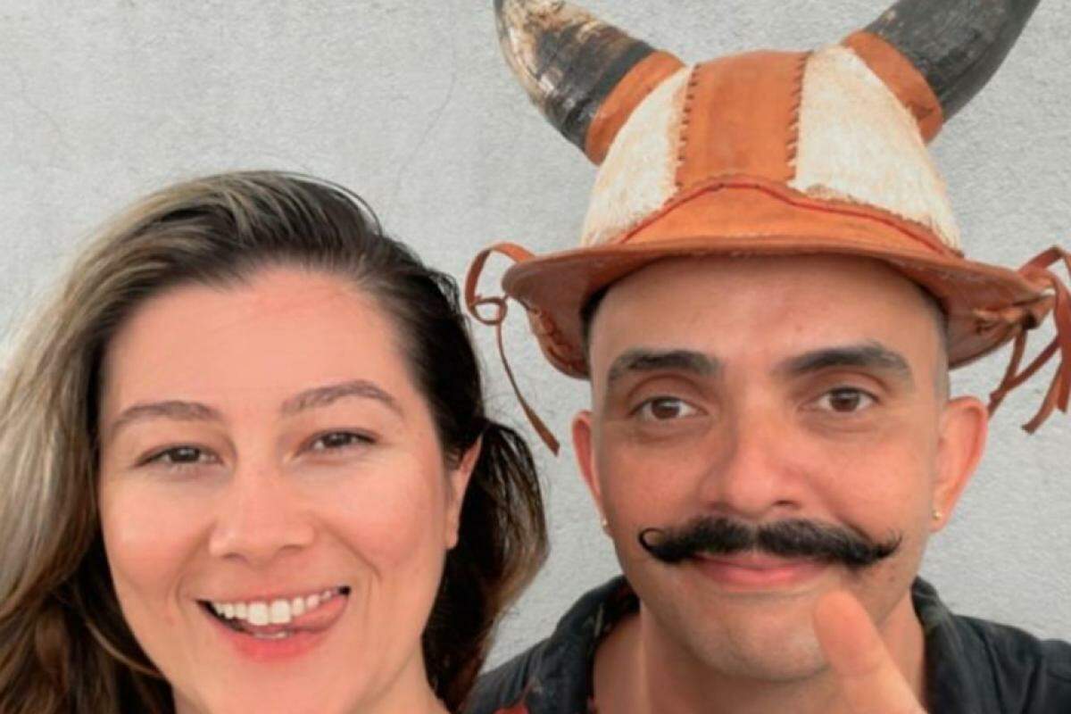 Bella Mantovani e Vagner Macedo, o 'maior corno do Brasil'